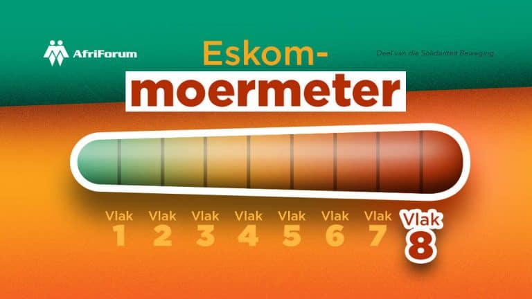 Fase 6-beurtkrag: AfriForum en die publiek het genoeg gehad van Eskom-probleme