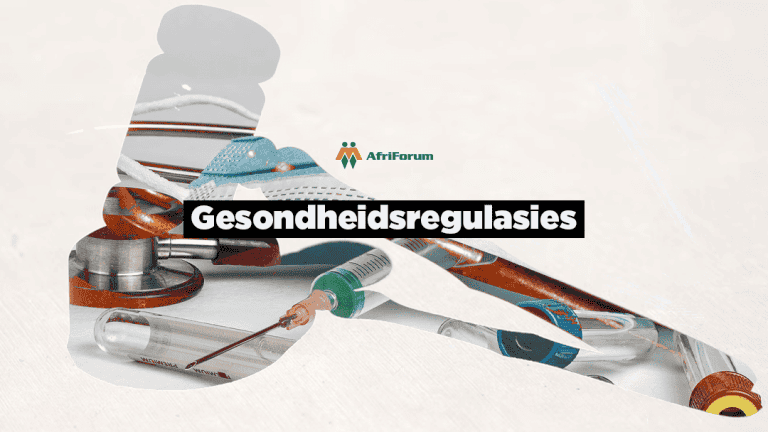 Nuwe gesondheidswetgewingregulasies