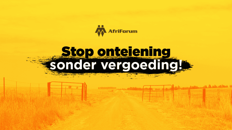 Stop onteiening sonder vergoeding!