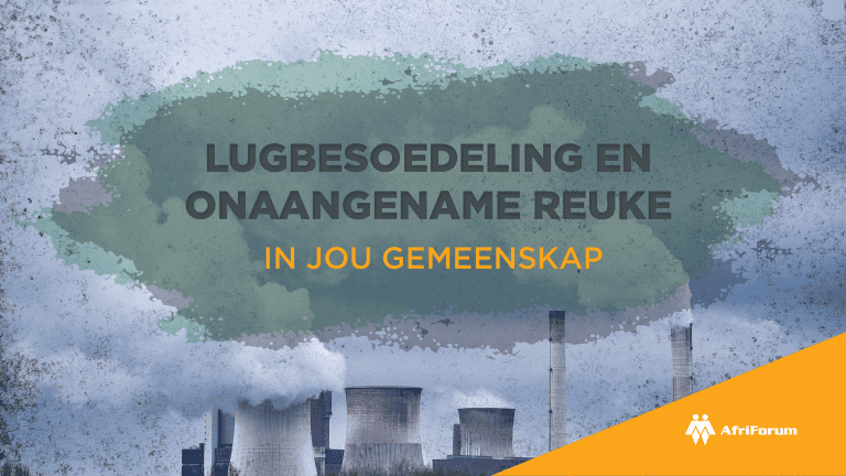 Lugbesoedeling en onaangename reuke in jou gemeenskap