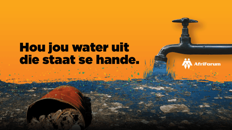 Hou jou water uit die staat se hande.