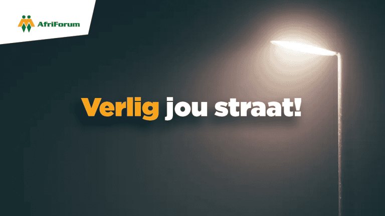 Verlig jou straat!