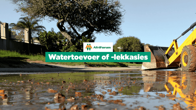 Watertoevoer of -lekkasies