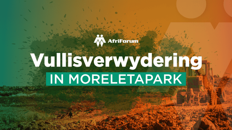 Vullisverwydering in Moreletapark